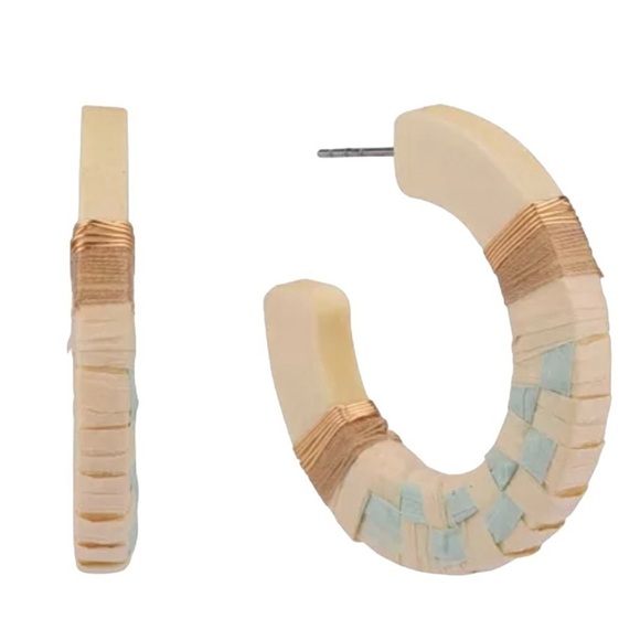 The Sak Jewelry - NWT The Sak Wooden Hoop Earrings